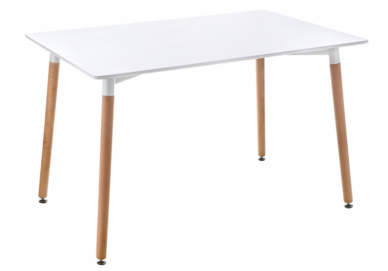 Стол деревянный Table 120 white / wood (80x73). 