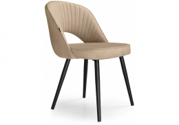 Стул на металлокаркасе Сандвикен velutto 05 / черный (50x55x76)