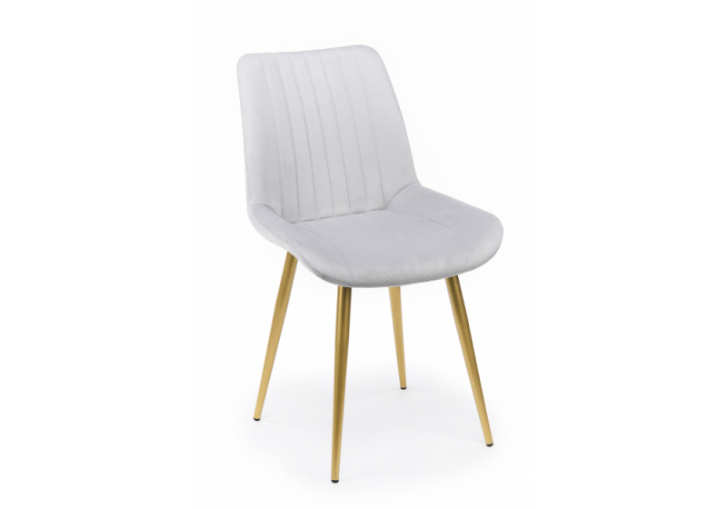 Стул на металлокаркасе Седа светло-серый (zd 960) / золотой np (50x56x82). 