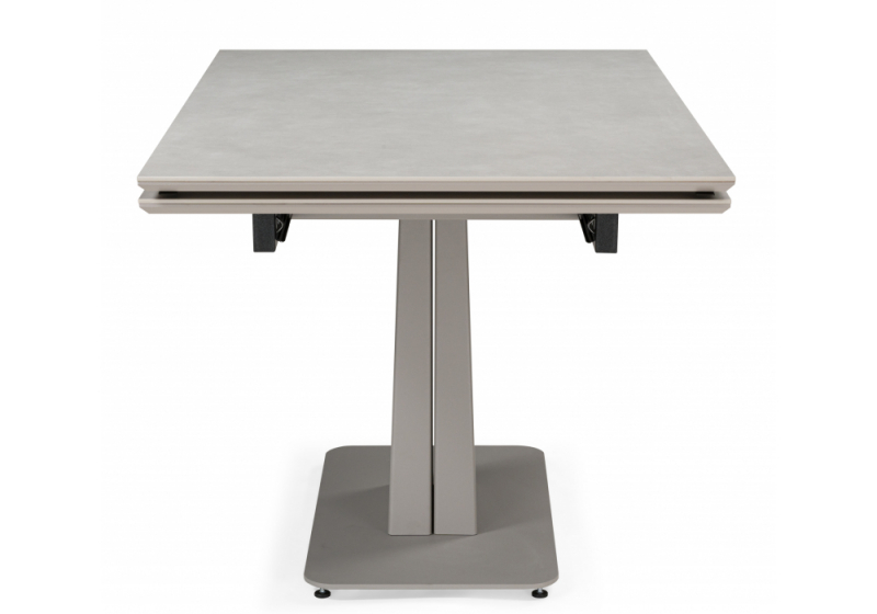 Керамический стол Мун 120(180)х80 carmen light gray / серый матовый (80x73)