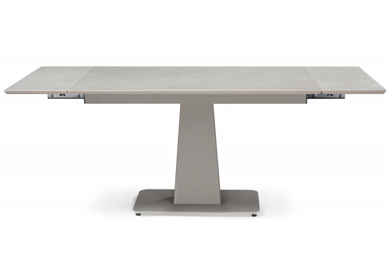 Керамический стол Мун 120(180)х80 carmen light gray / серый матовый (80x73)