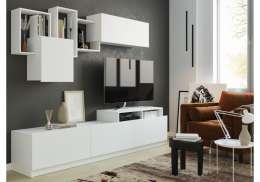 Готовые гостиные Мадера белый (240x44,5x)